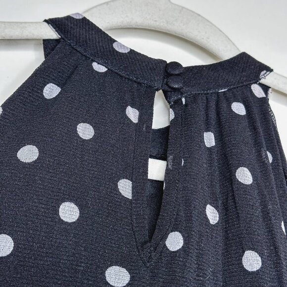 Lane Bryant‎ Polka Dot Ruffle Halter Top - Plus Size 14/16 - Picture 7 of 9